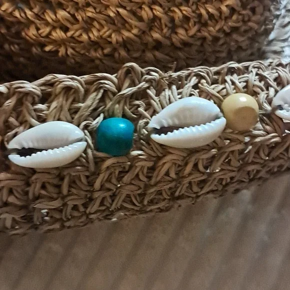 Capelli of New York Women Embellished Floppy Straw Woven Sun Raffia Hat Packable - Picture 7 of 7